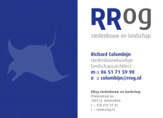 RRog visitekaartje blauw